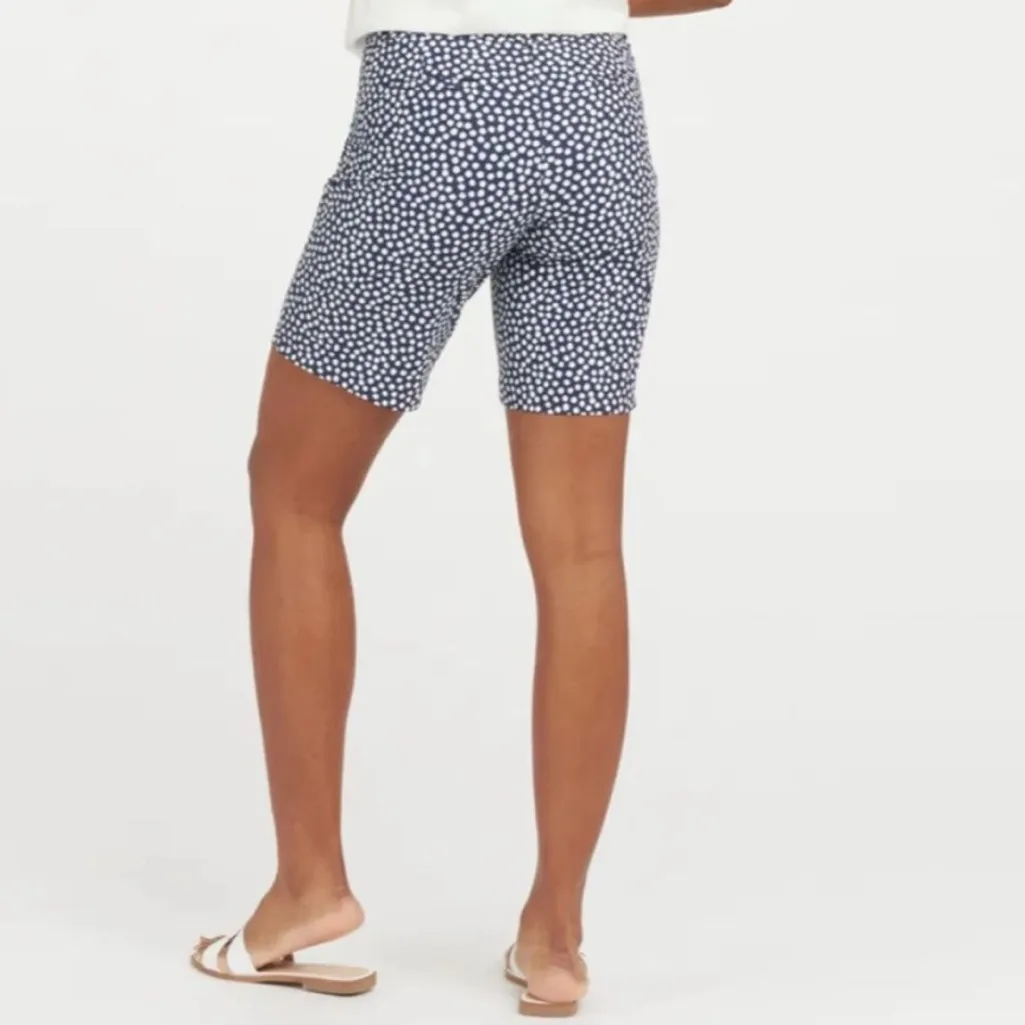 Spanx Sunshine Shorts 10”‎ Navy Painted Dot XL - Image 3