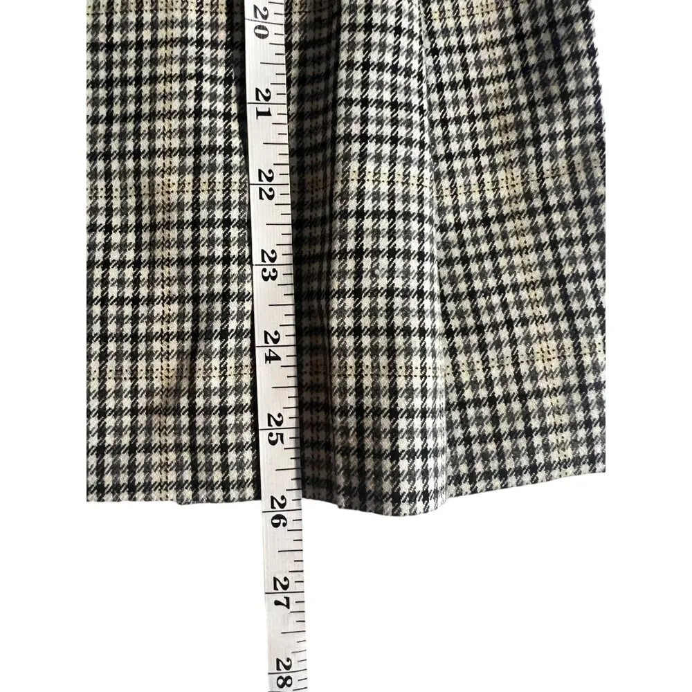 Susan Bristol Women's Tan Plaid Skirt - Image 6