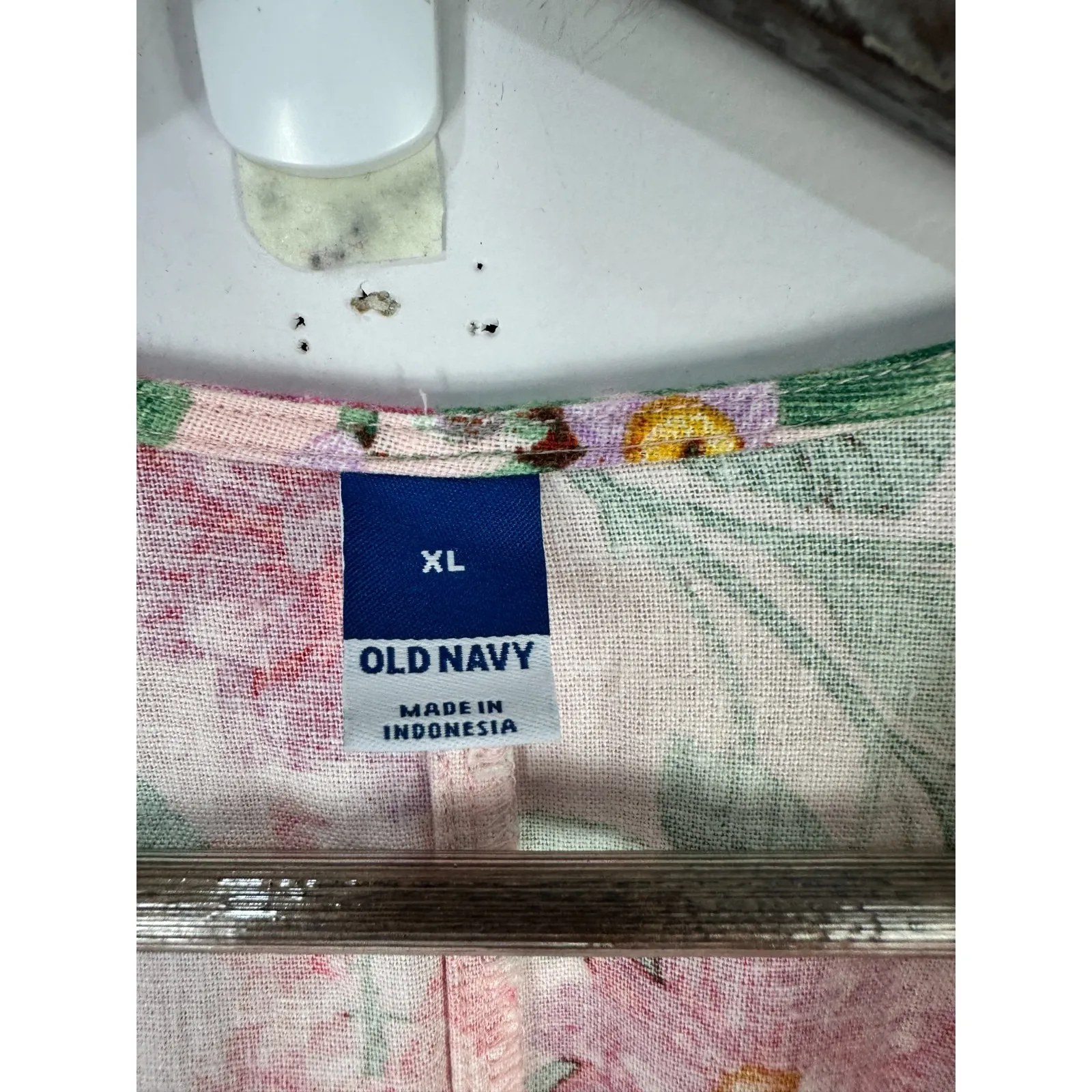 Old Navy Maxi Dress XL Floral Cut Out Waist Boho Cottagecore Fairy Garden Party - Image 2