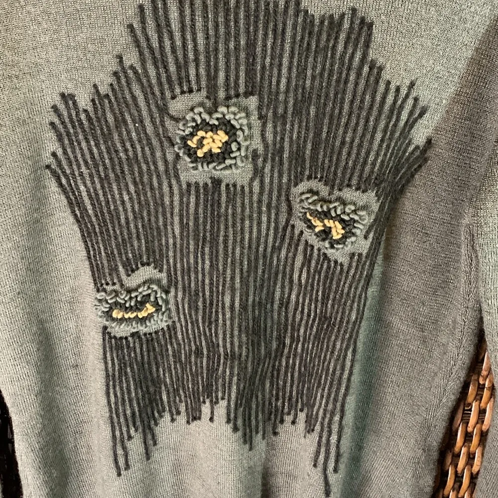 Made in Italy Wool Blend Sweater Size 2 Black - Image 2