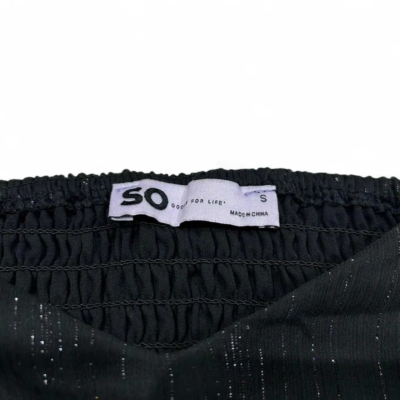 Smocked Peasant Blouse Black - Image 4