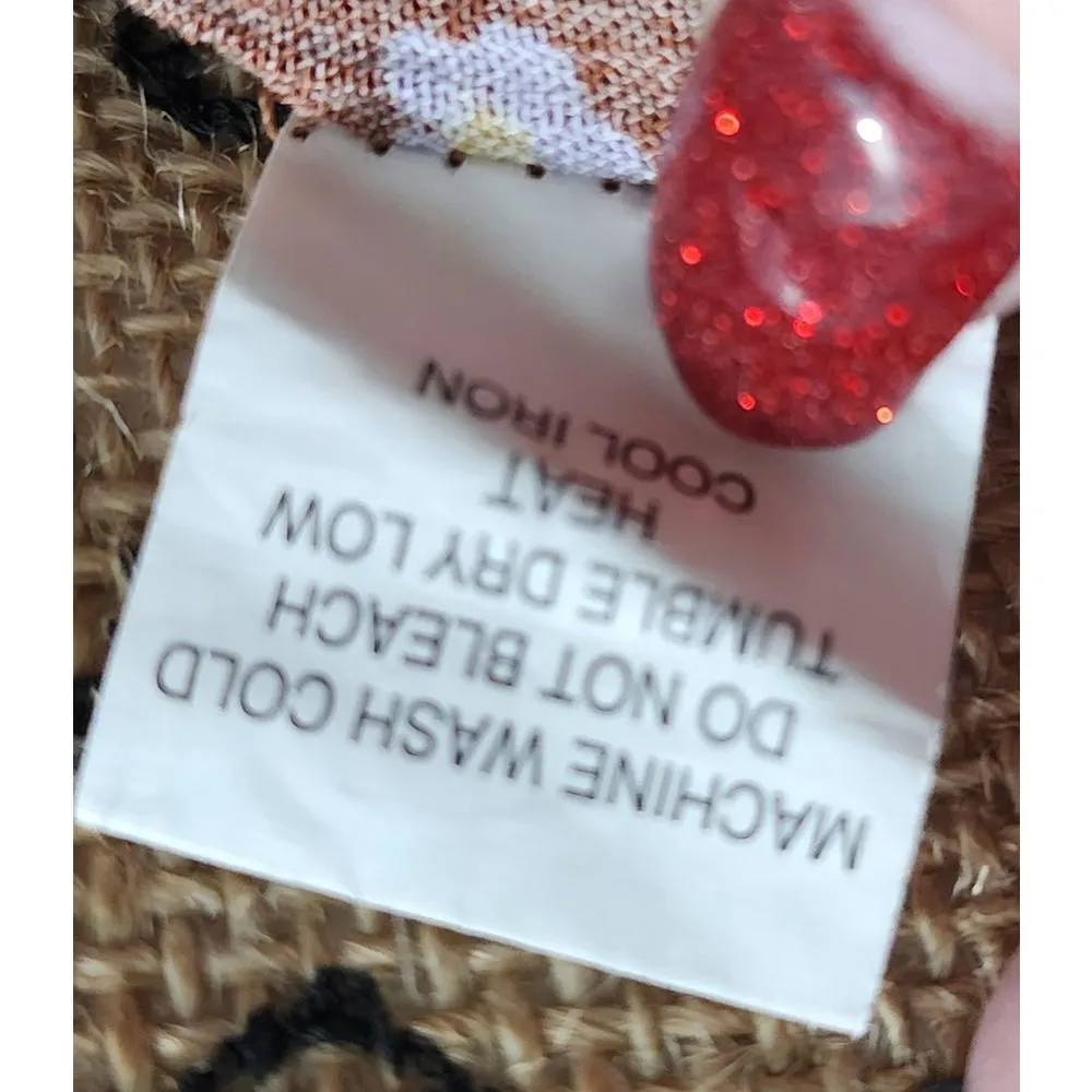 LA Hearts Brown Floral Crop‎ Top Lace Up Corset Style Tank Cami Size S - Image 5