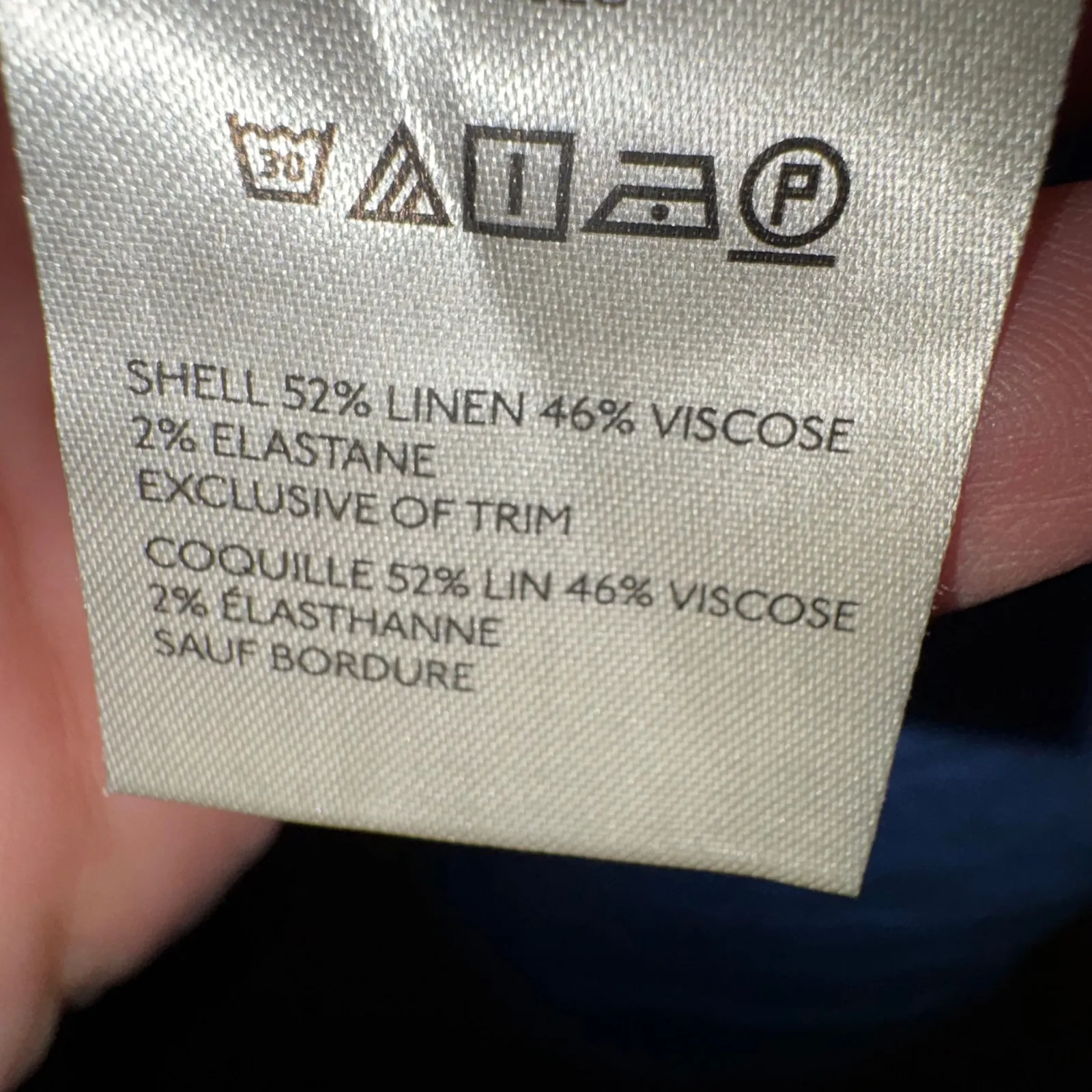 Maeve The Colette Short Anthropologie High Waisted Blue Linen Blend Size 31 - Image 7
