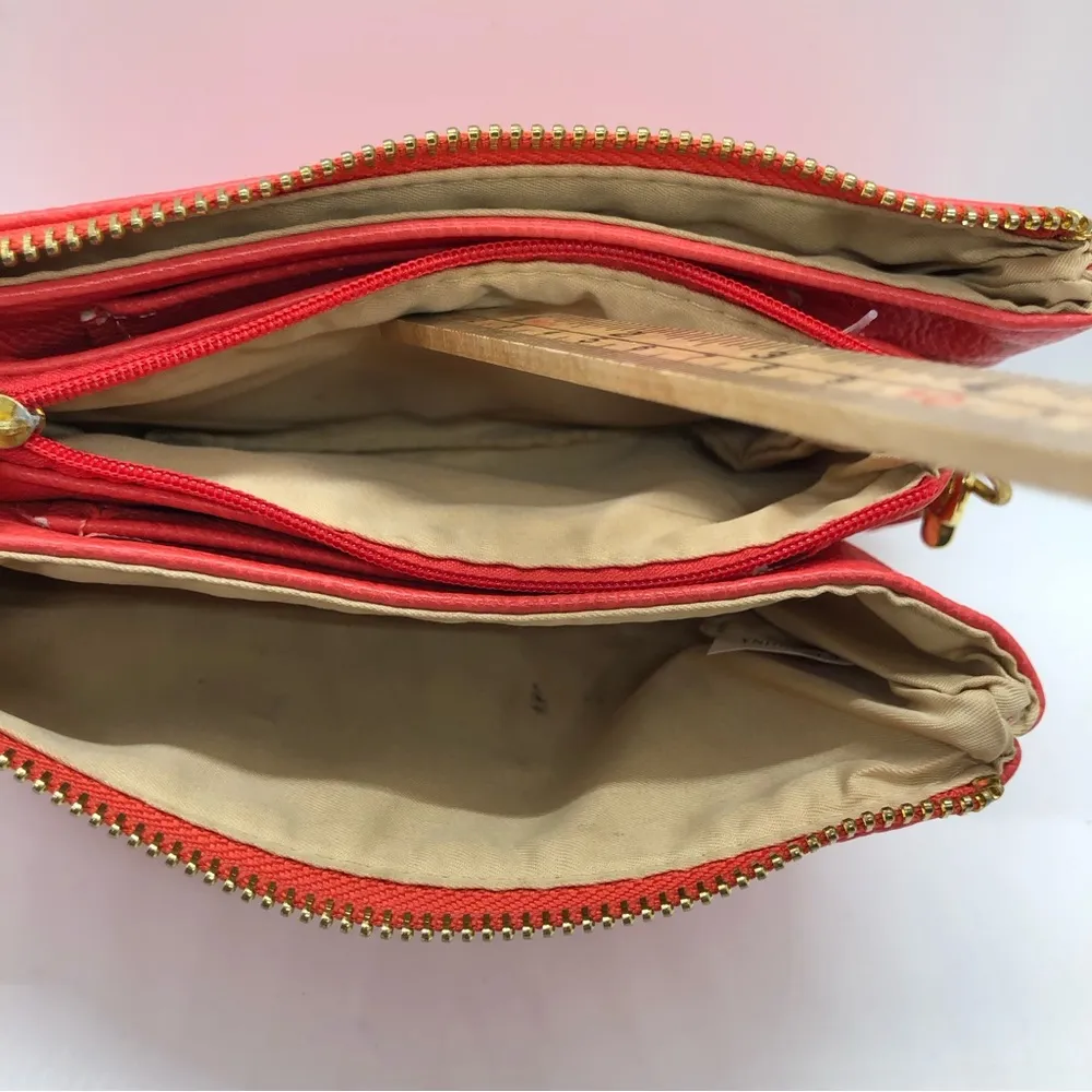 Michael Kors Wallet Clutch Wristlet Coral - Image 9