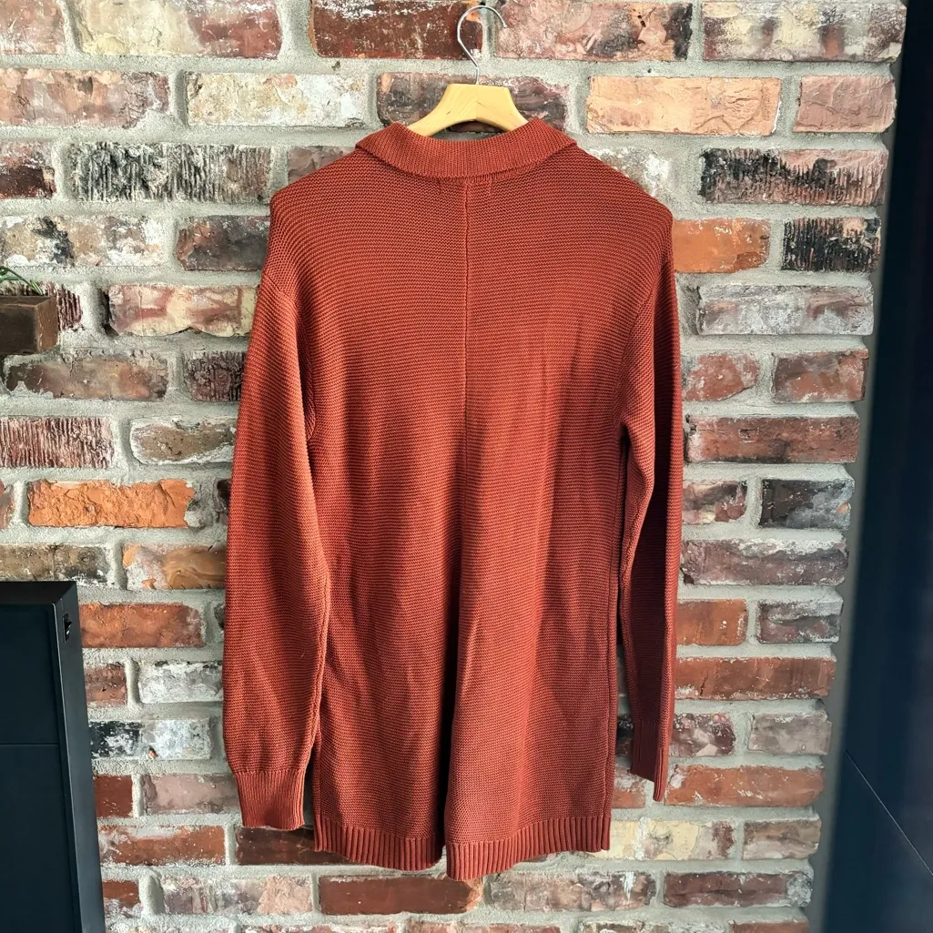 WeWoreWhat Orange Knit Sweater Romper, M - Image 7