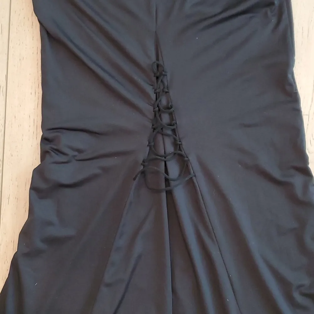 Tiger Mist Black Maxi Skirt With Front Cut - Image 6