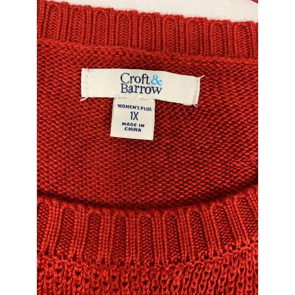Croft & Barrow Women's Delicious Apple Pullover Sweater - Image 3