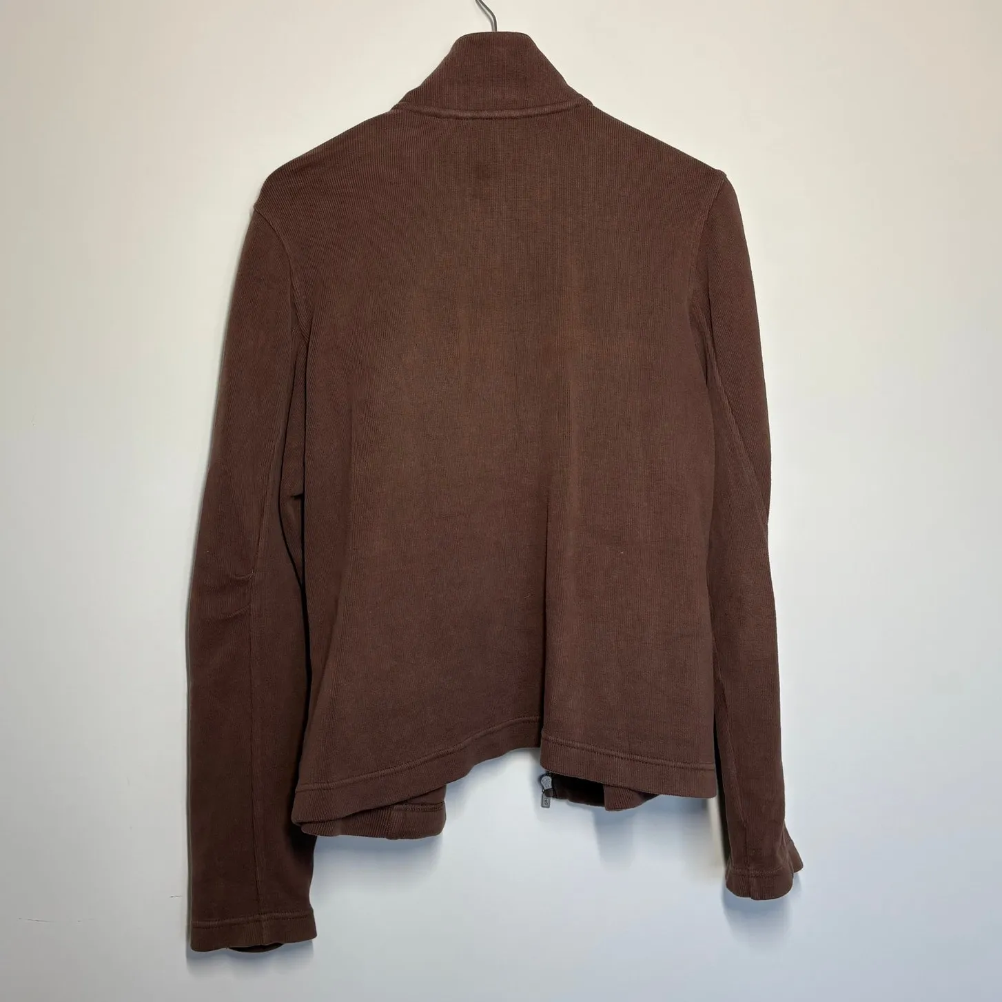 Tommy Bahama Jacket Women L Brown Full Zip Sweatshirt Casual Minimalist Neutral - Image 2