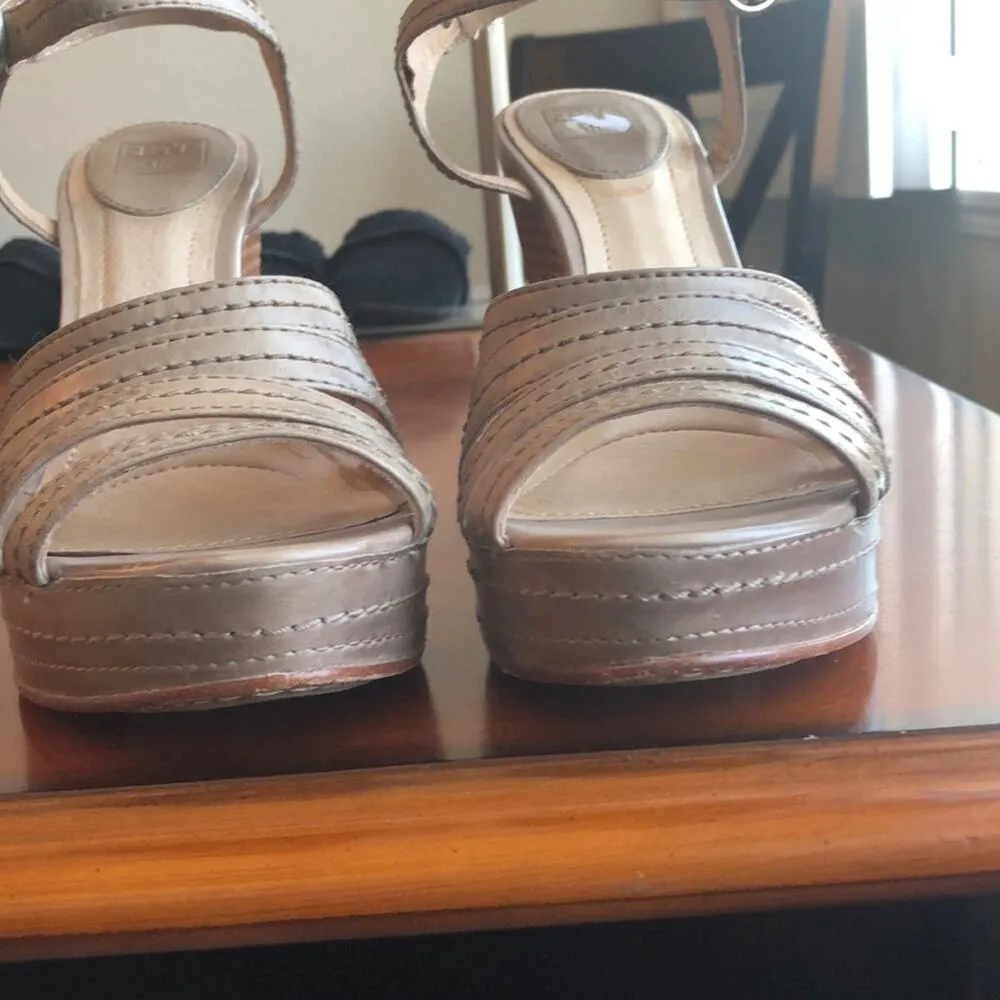 Frye wedge Corrina Stich leather wedge western bohemian gypsy sz 9.5 festival - Image 8