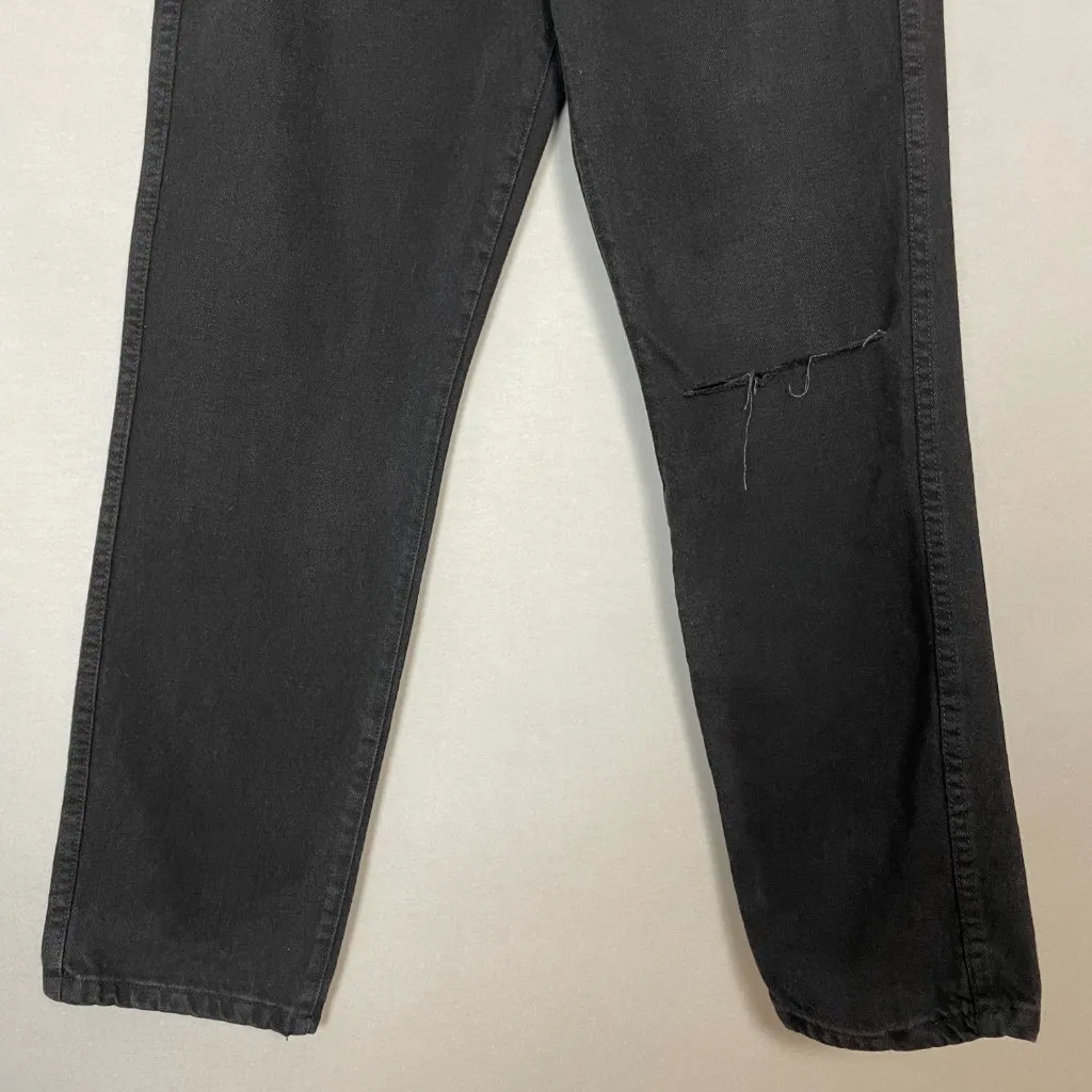 NWT Revice  Ex-Boyfriend Jeans Black Distressed High Rise Ripped Size 31 Women‎ - Image 7