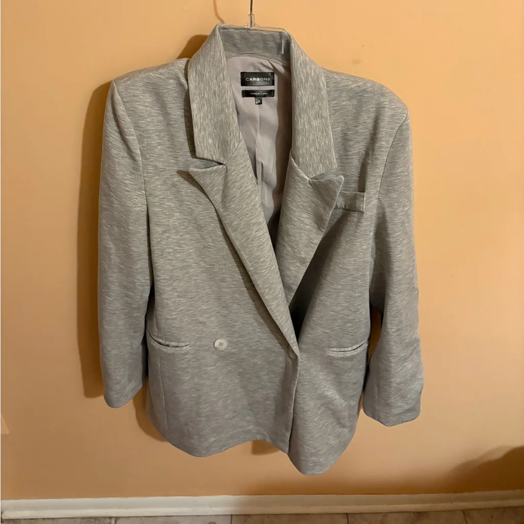 Carbon38 Scuba Blazer in Gray - Image 2