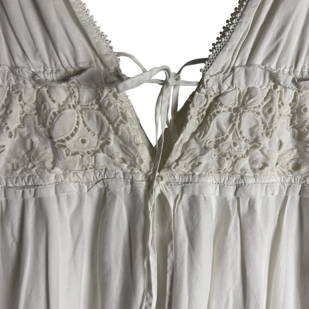 Jonathan Simkhai Waverly White Sleeveless Plunge V - Image 8