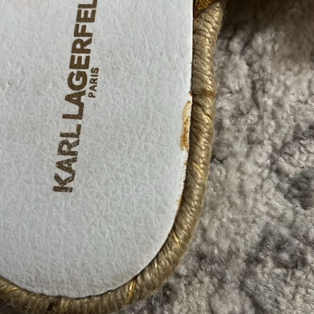 Karl Lagerfeld beaded stretch straps size 9 - Image 5