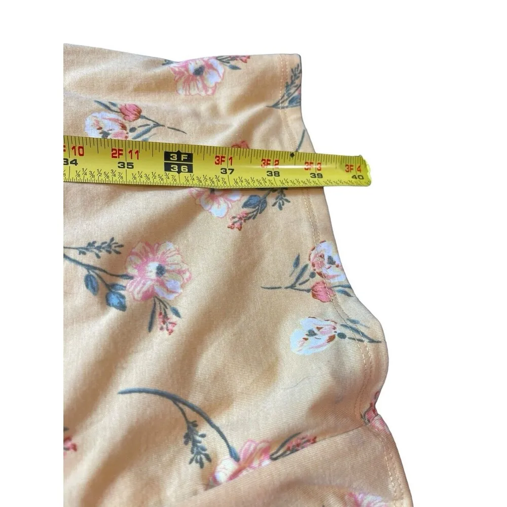 No Boundaries Yellow Floral Smocked Tie Front Back Cut Out Summer Jumpsuit L NWT - Image 7