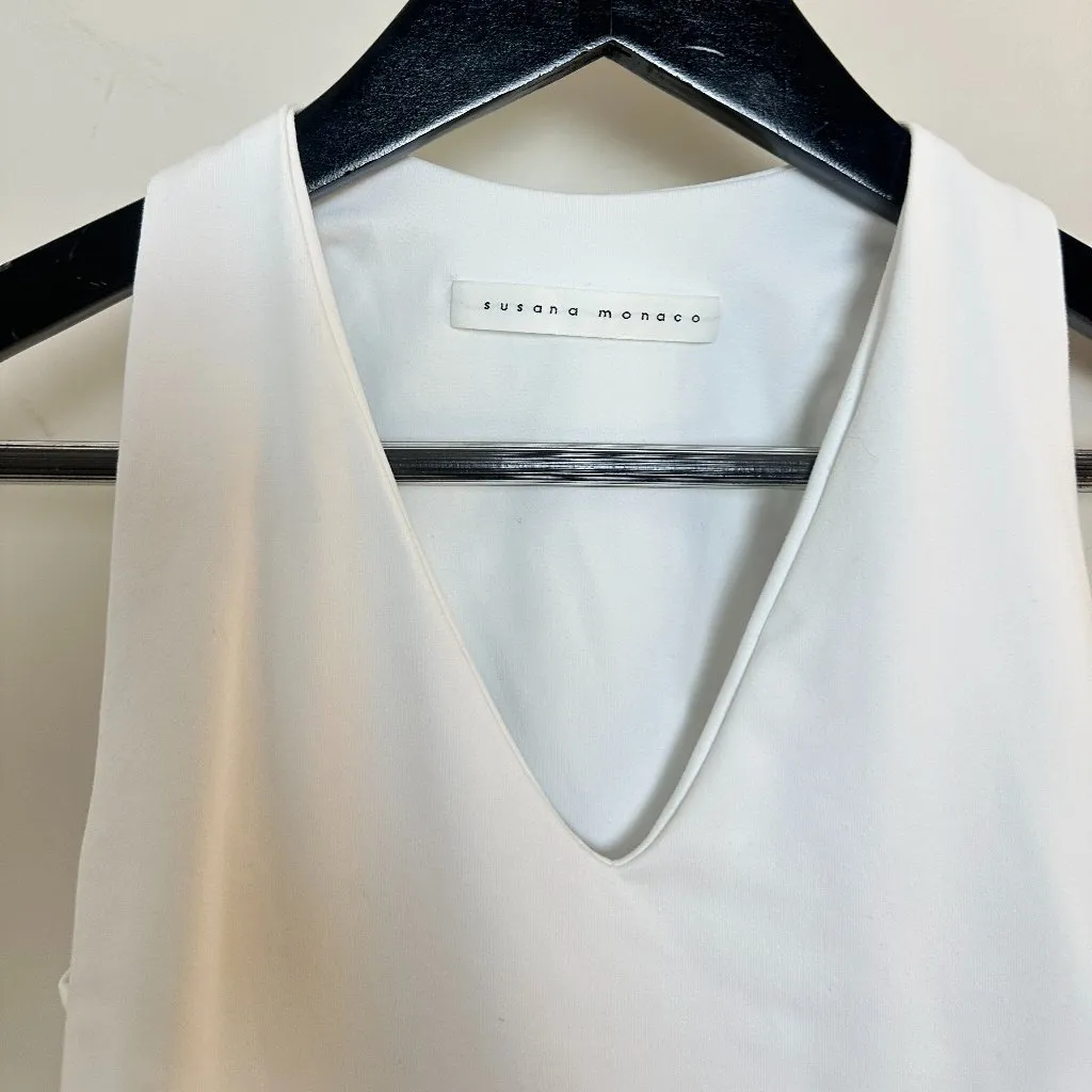 SUSANA MONACO Urban Tank (At Waist) in Sugar Size Small - Image 5