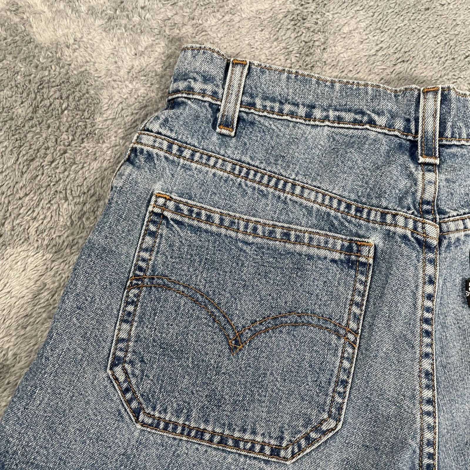 Vintage Women's Levi's MOM SHORTS Jean Shorts Size 9 HTF RARE BLACK TAB 1990s Blue - Image 14