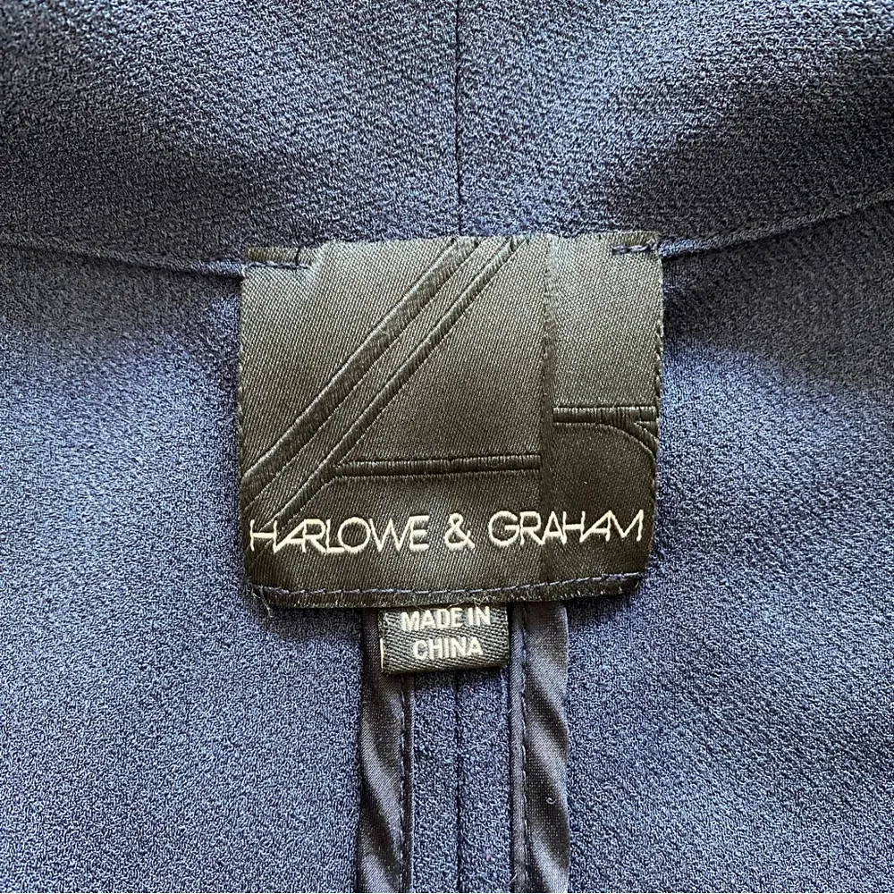 Harlowe & Graham Navy Blazer - Image 7