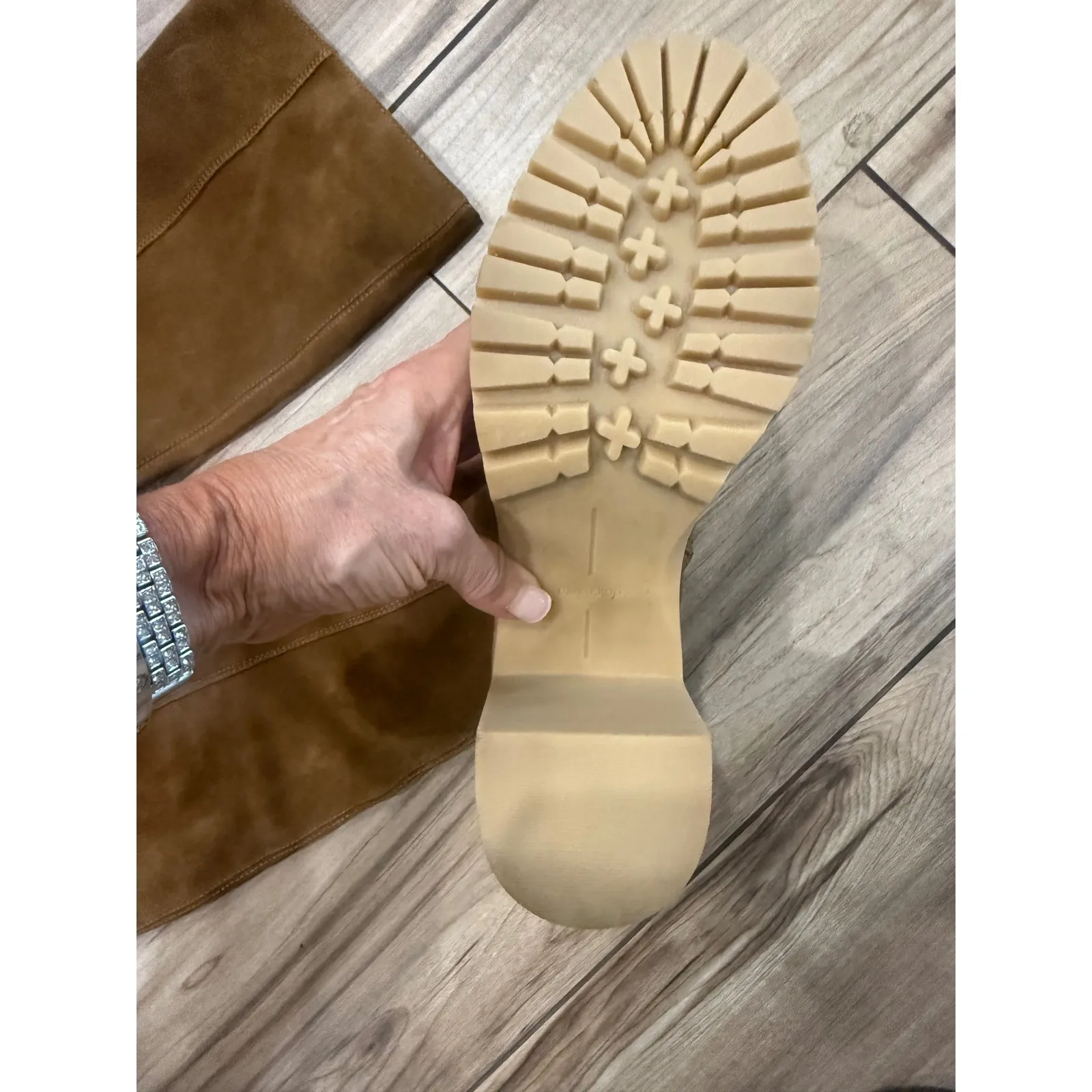 New! DOLCE VITA Boots Womens Suede Leather Corry H2O Tall Boots‎ Sz 7.5 $240 Brown - Image 5