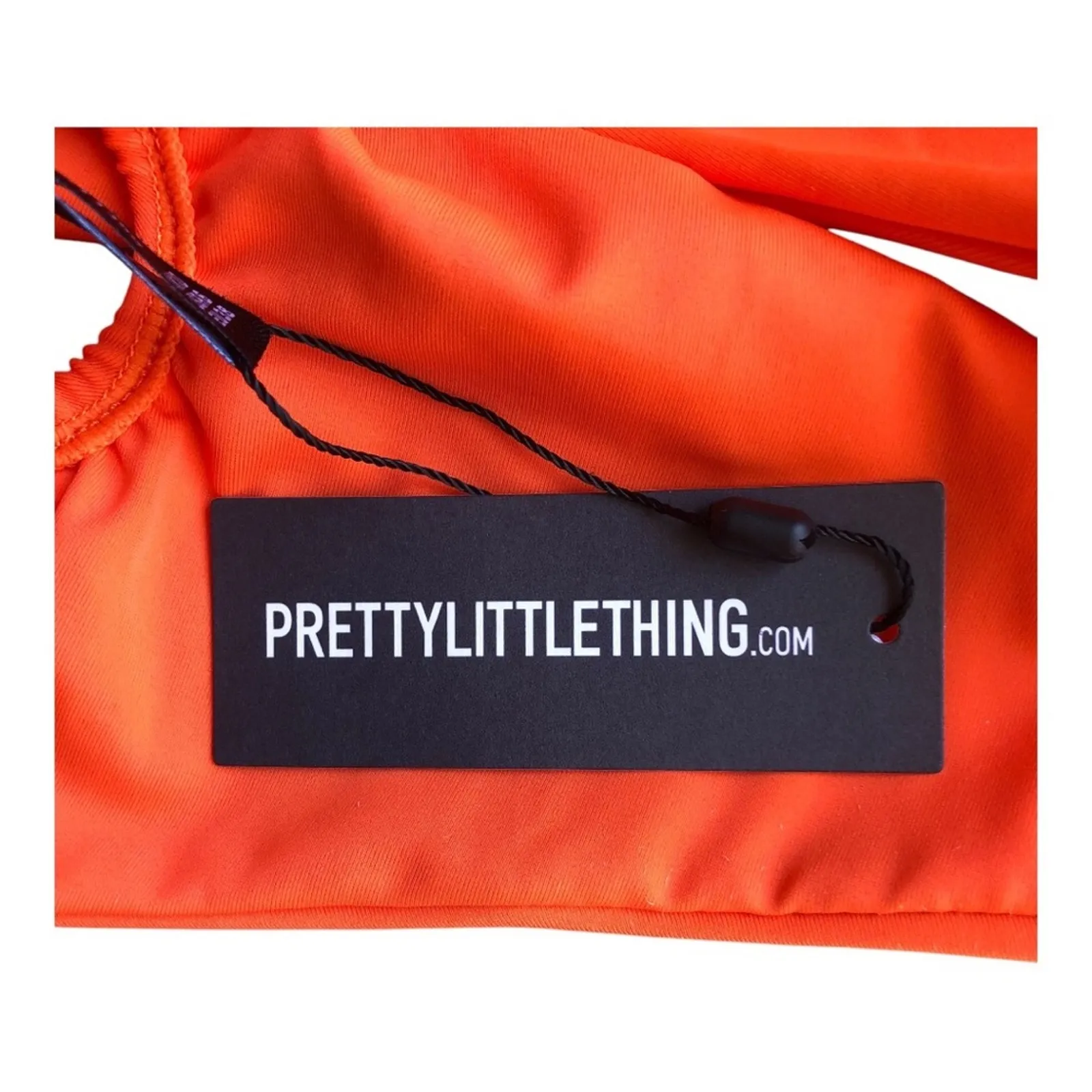 Pretty Little Thing NWT Orange O Ring Waist Strap Brazilian Bikini Bottom Size 6 - Image 10