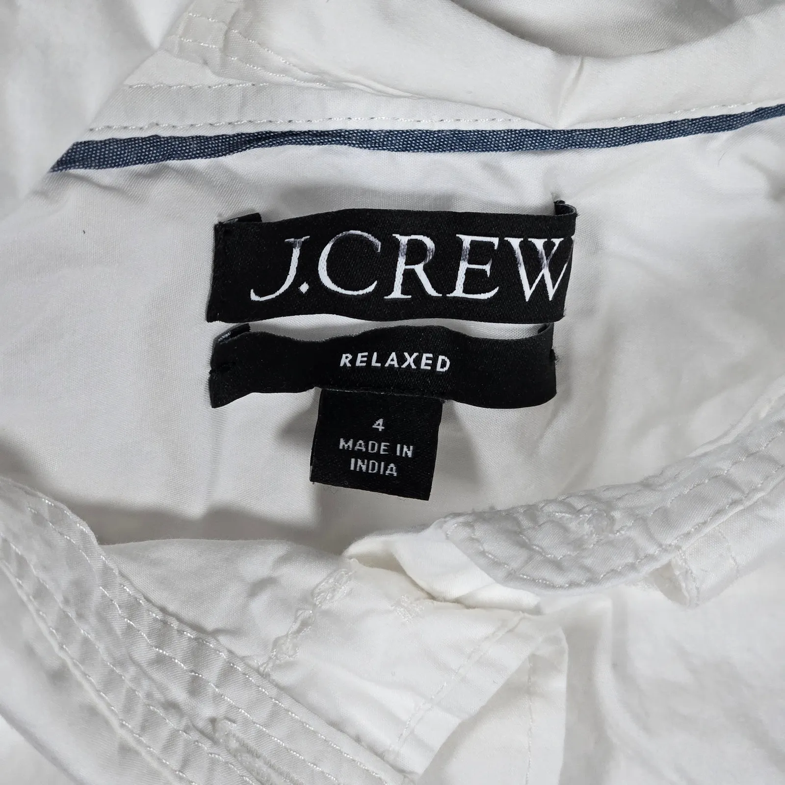 J. Crew Relaxed-fit washed cotton poplin shirt‎ White 4 AX583 - Image 4
