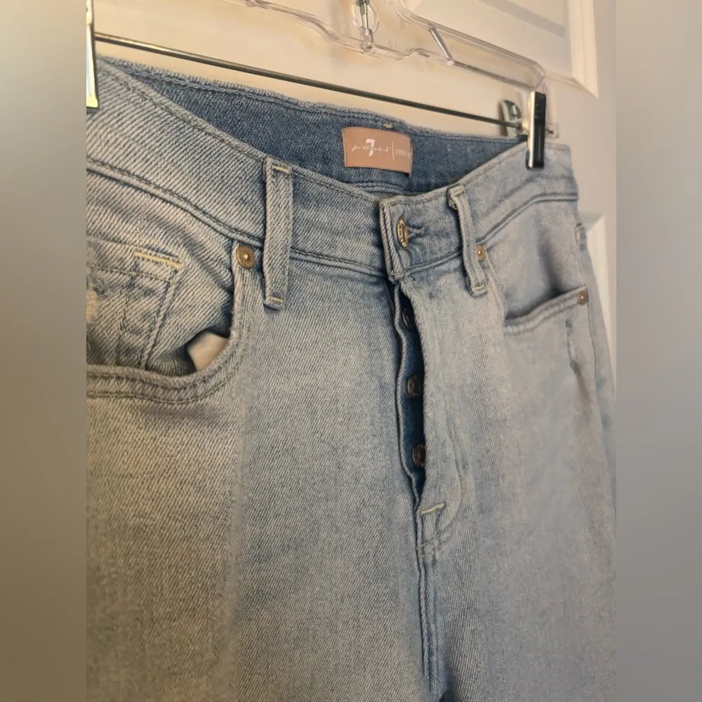 Seven For All Mankind LUXE VINTAGE JOSEFINA, Distressed Light Wash, Size 27 - Image 5