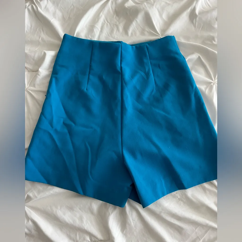 Zara Turquoise Skirt with Gold Accents - Image 2