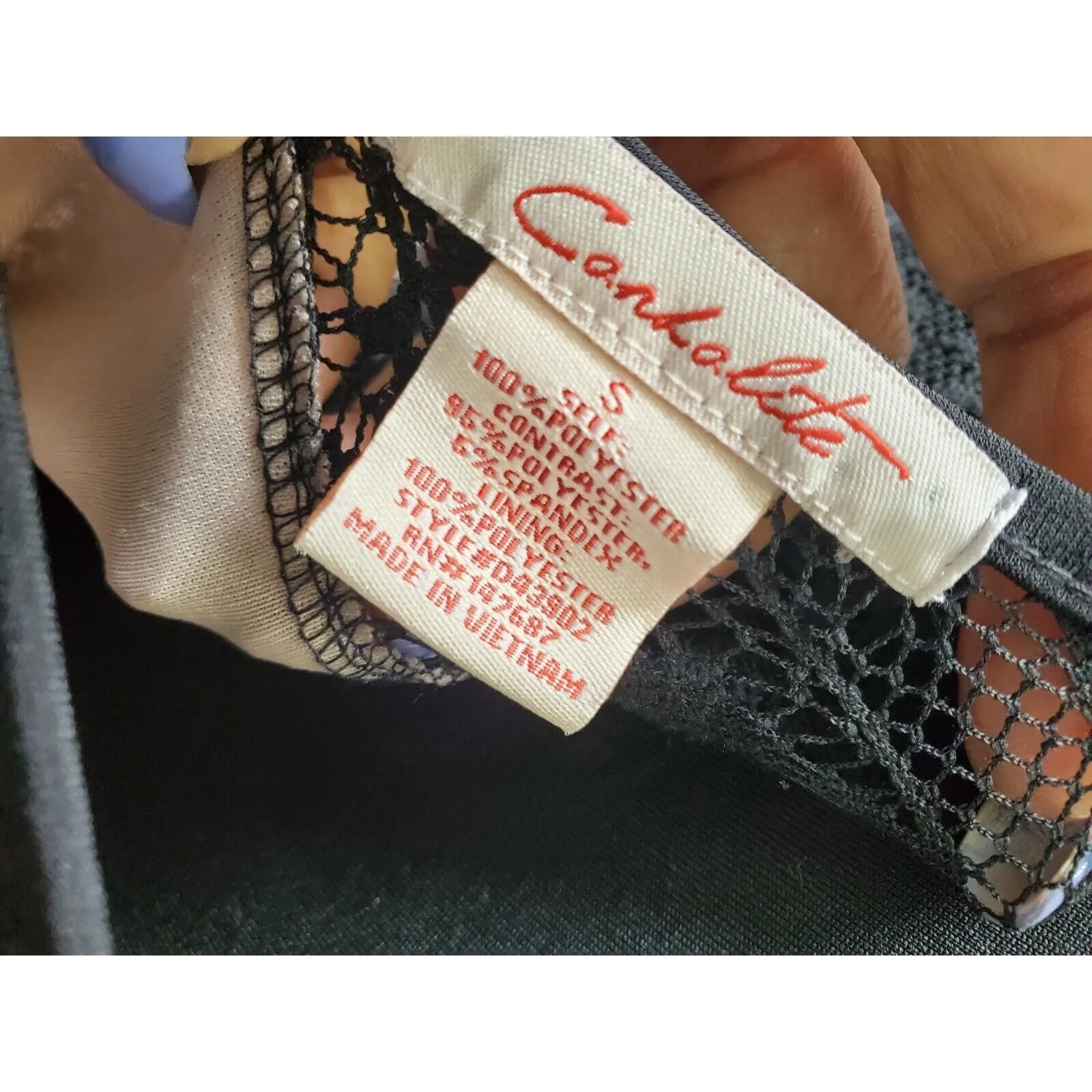 Candalite Women's Black 100% Polyester Sleeveless ScoopNeck Knee Length Dress S - Image 8