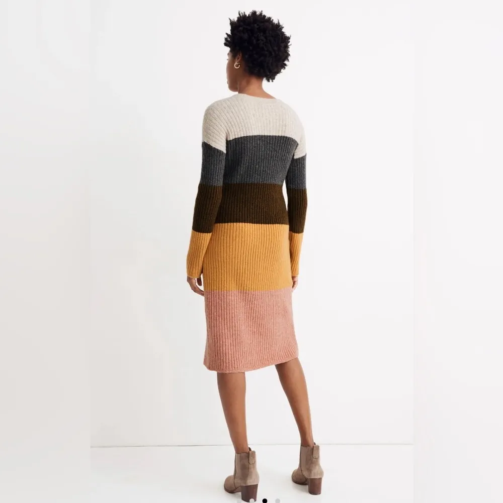 Madewell Colorblock Midi Sweater Dress - Image 3