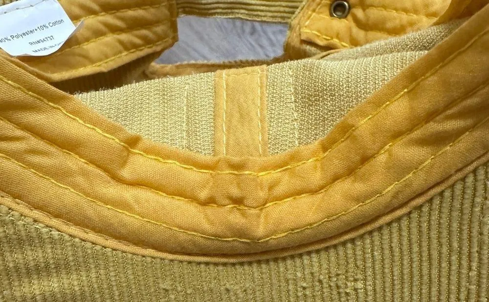 Teva Golden Yellow Mustard Corduroy Hat - Image 7
