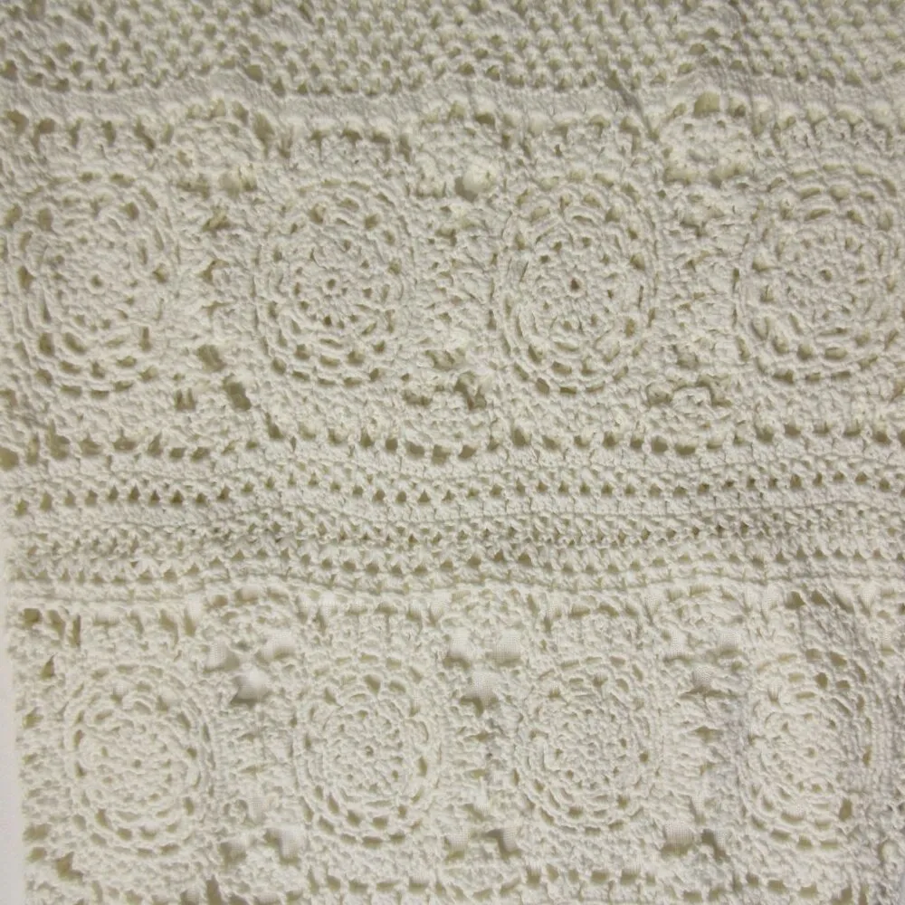 NWT Elie Tahari Vara Crochet Knit Maxi in Antique White Lace-up Back Dress S - Image 9