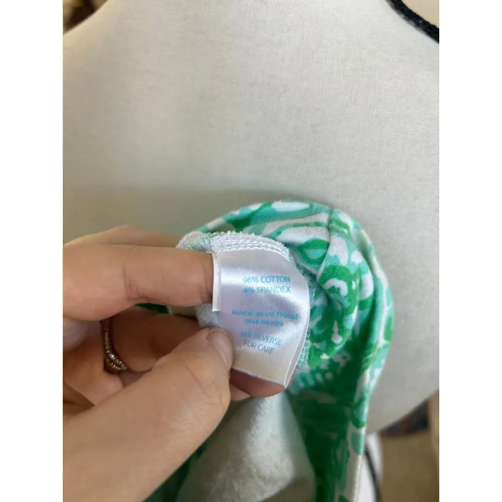 Lilly Pulitzer Green Bungle in the Jungle Long Sleeve V-Neck Mini Dress - Image 4