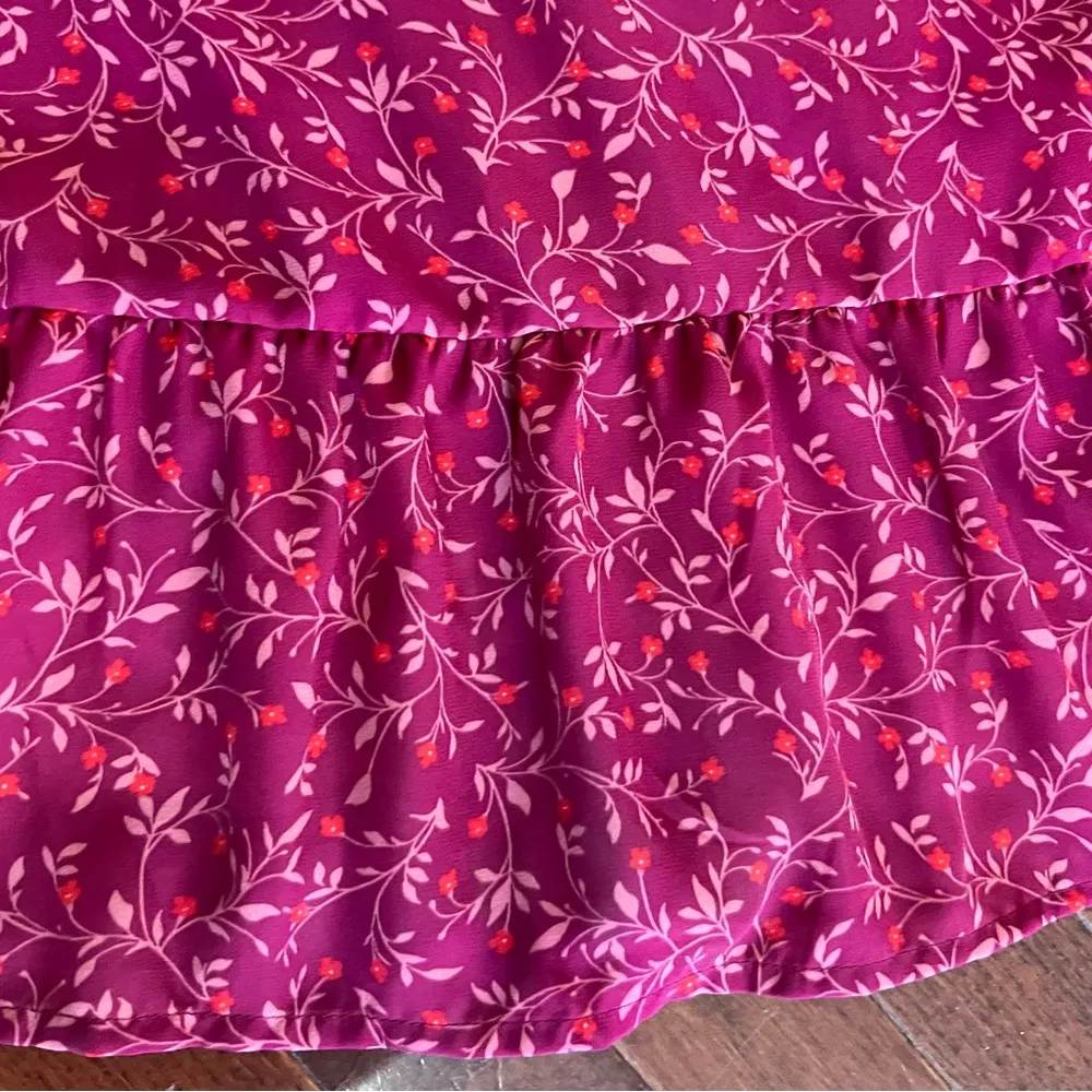 Georgette ruffle swing dress size large NWT - Image 8