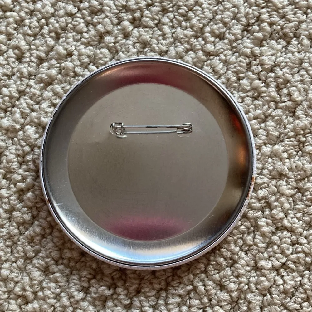 NEW Texas Bluebonnets Large Pepsi Style Pin Brooch Blue White 3.5” NWOT - Image 2