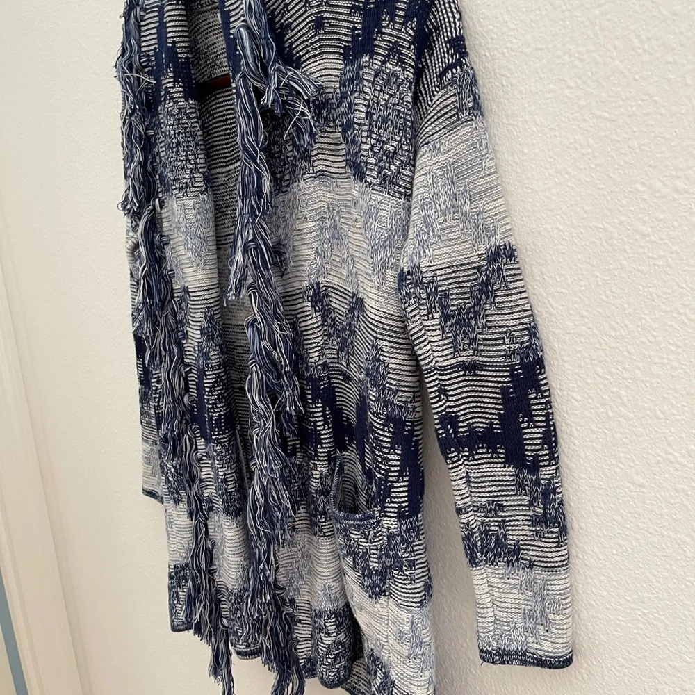 American Eagle Aztec Southern print open knit cardigan size XS - Image 5