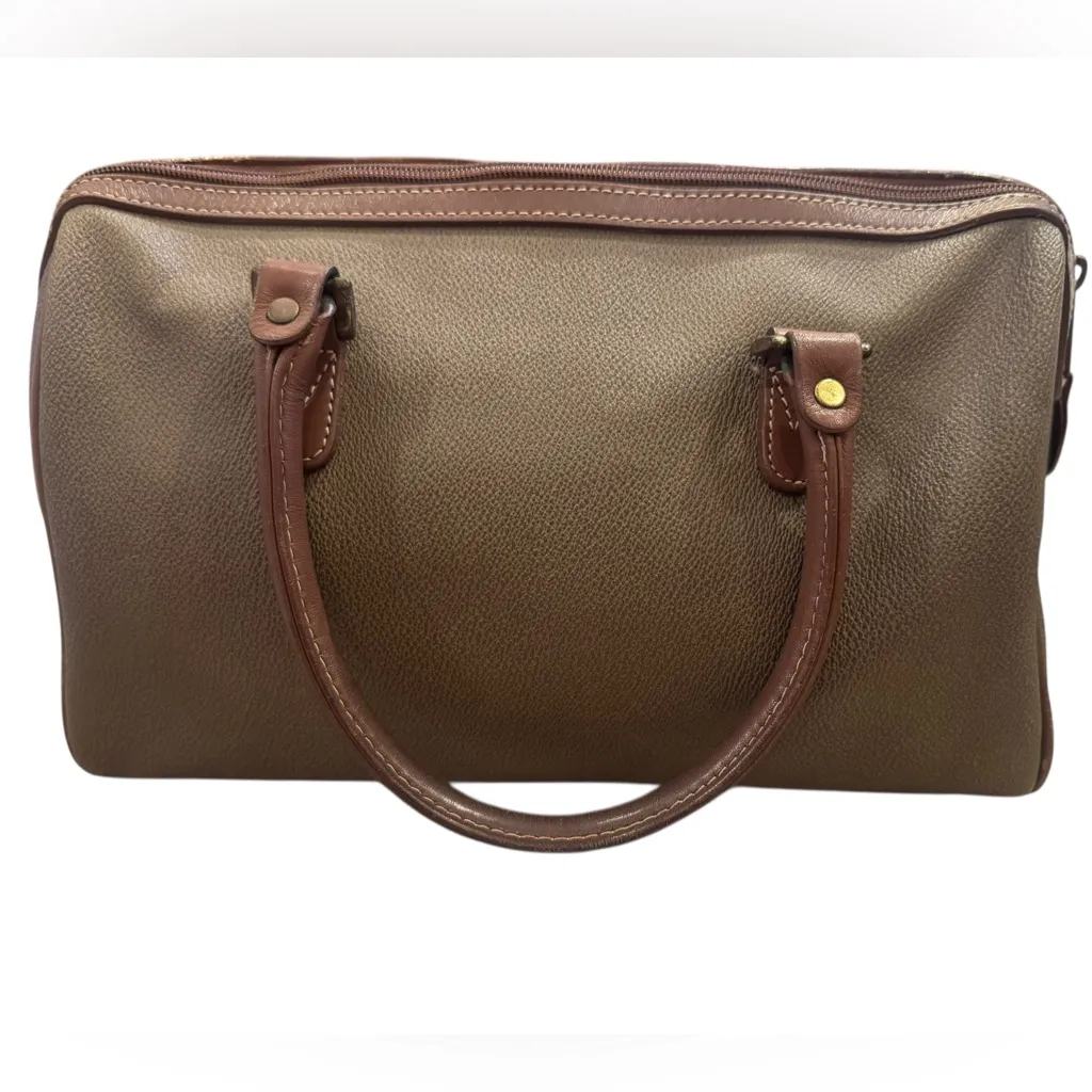Esprit Tan and Brown Canvas Bag - Image 4