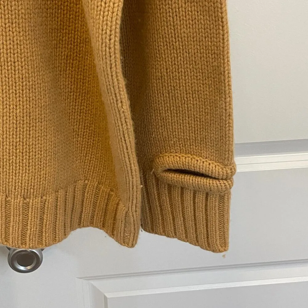 Turtleneck Sweater with Cutouts - Women Size M/L - Tan - Image 3