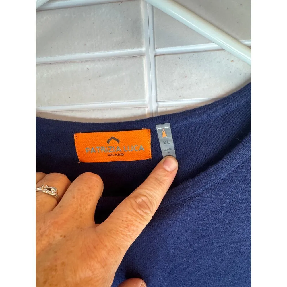 Patrizia Luca Milano Women's XL Dark Blue - Image 3