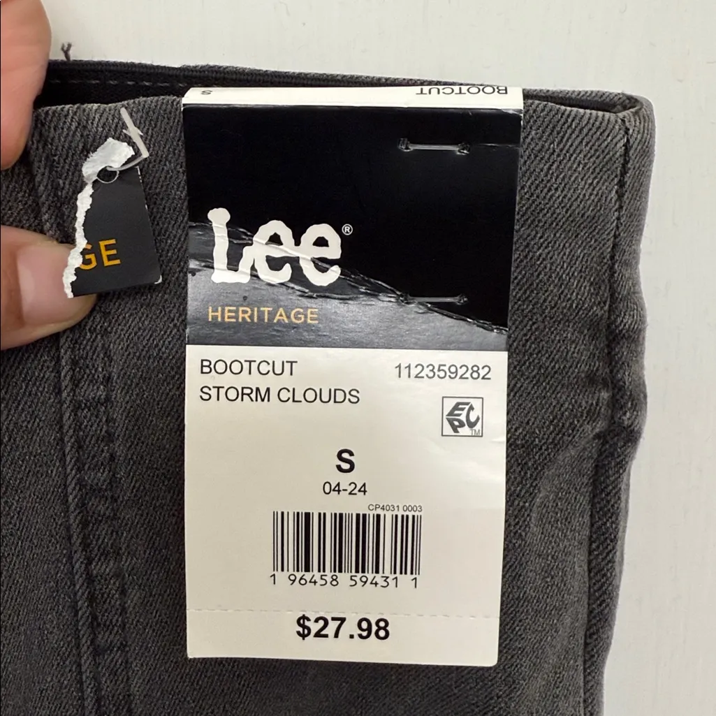 New Lee Heritage Gray Flared pants , small inseam 30” - Image 5
