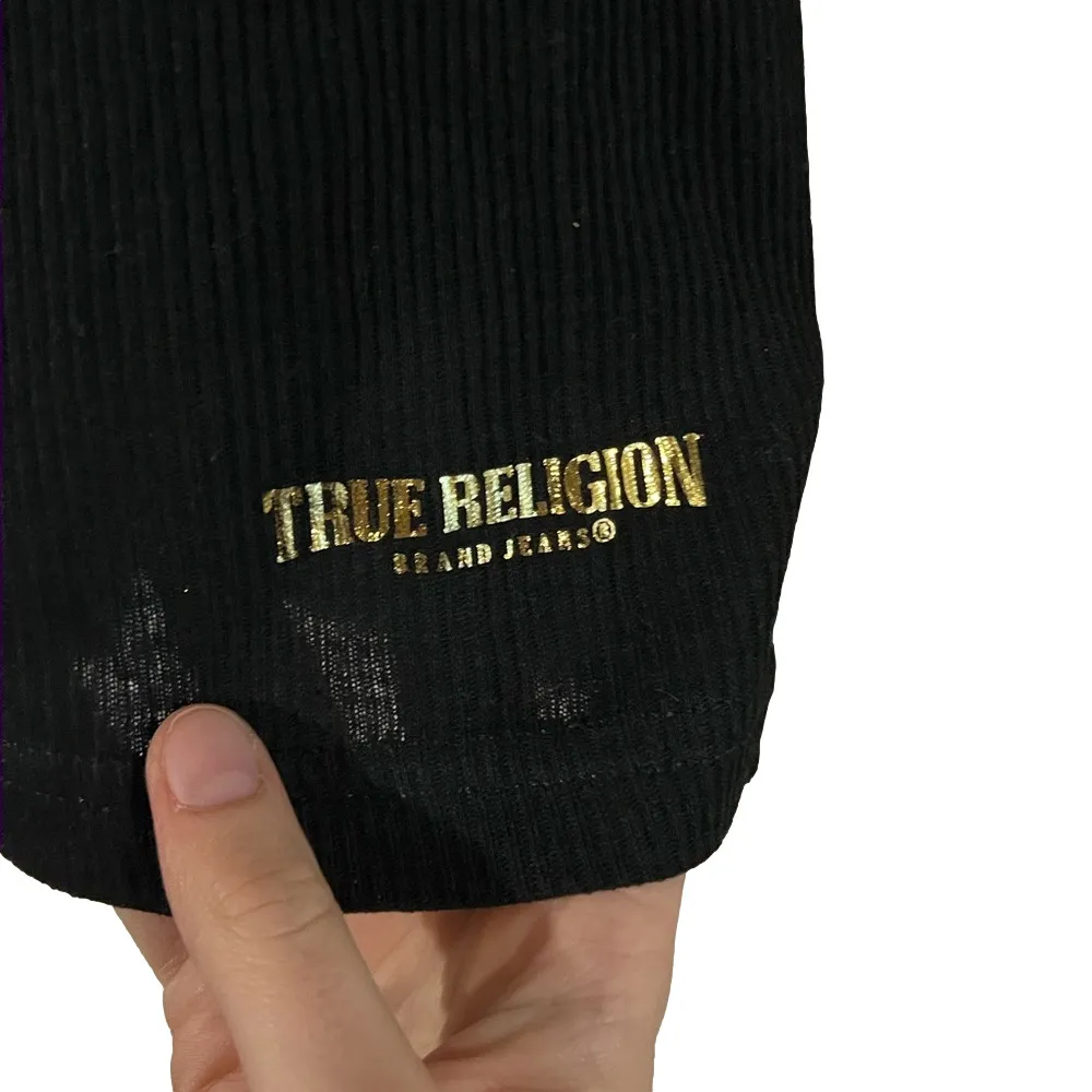 True Religion Women's Black Tank Top - Image 2
