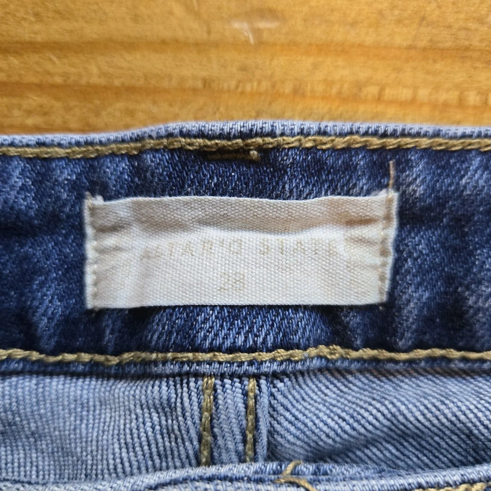 Altar’d State 28 Straight High Rise Distressed Women’s Jeans Frayed Hems Y2K - Image 7