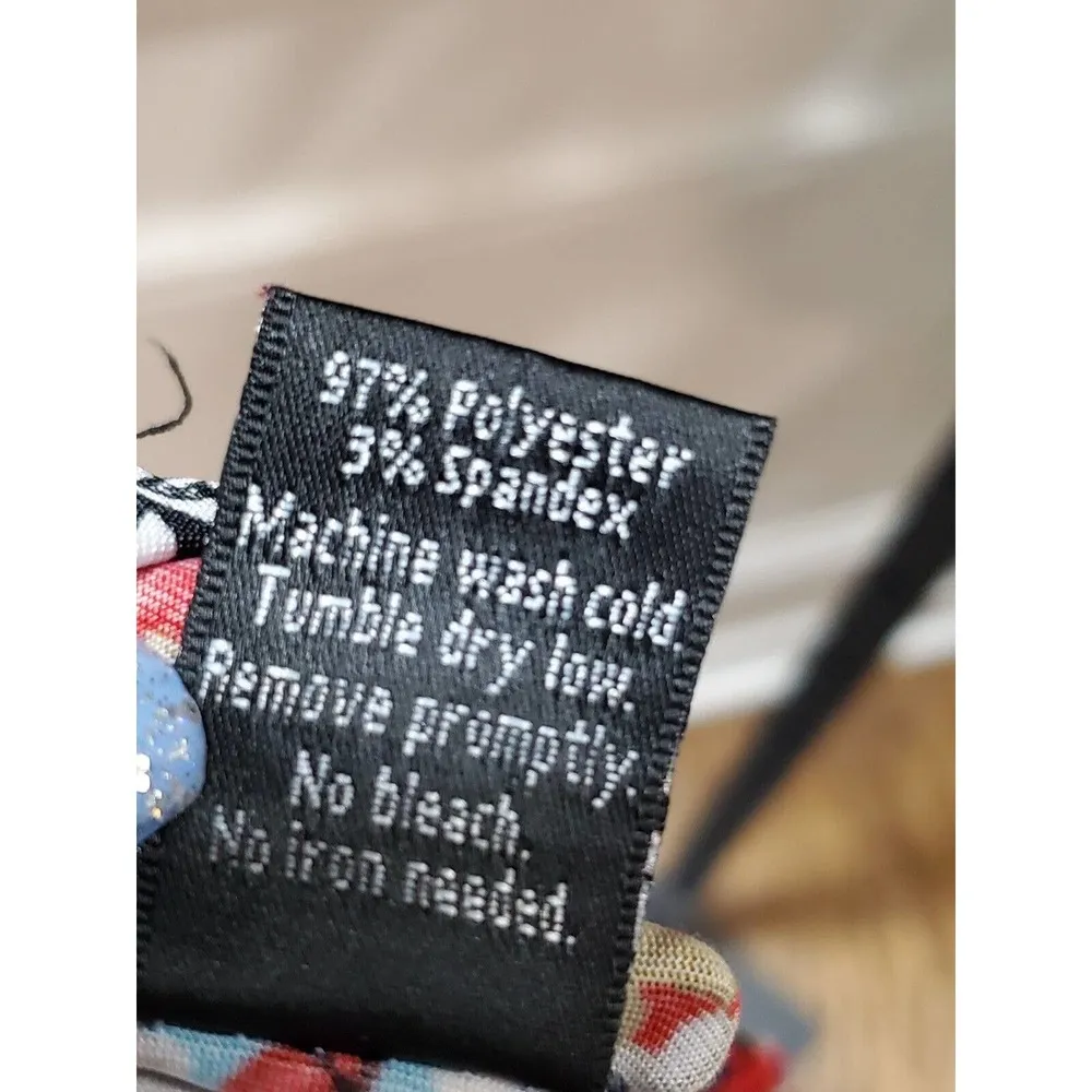 Win Win Women's Multicolor Polyester Mid Rise Slit Accents Trouser Size X - Image 7