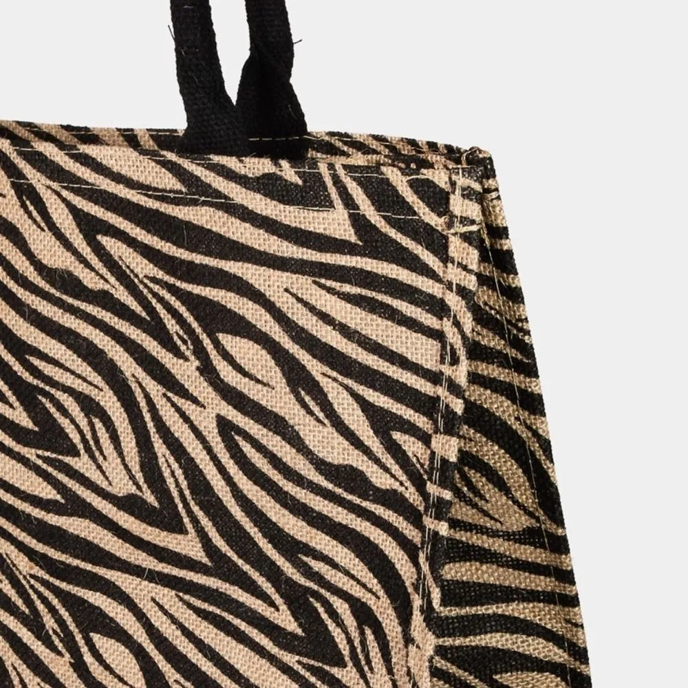 Zebra Print Hello Weekend Tote Bag NWT - Image 5