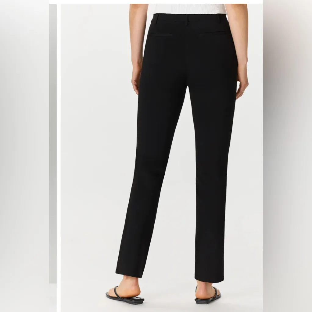 Quince Ultra-Stretch Ponte Straight Leg Pants M black or  very dark navy blue - Image 2