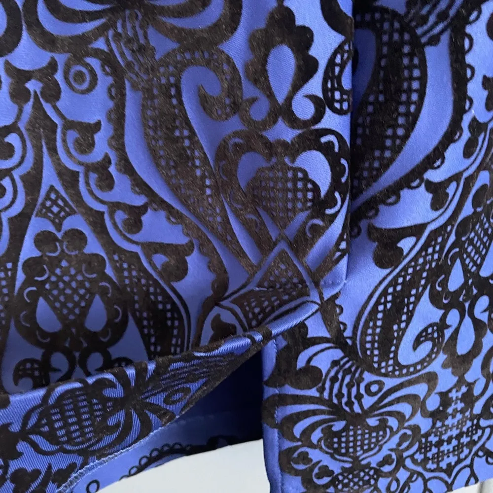 New York & Company Blue Halter Sheath Cocktail Dress - Image 5