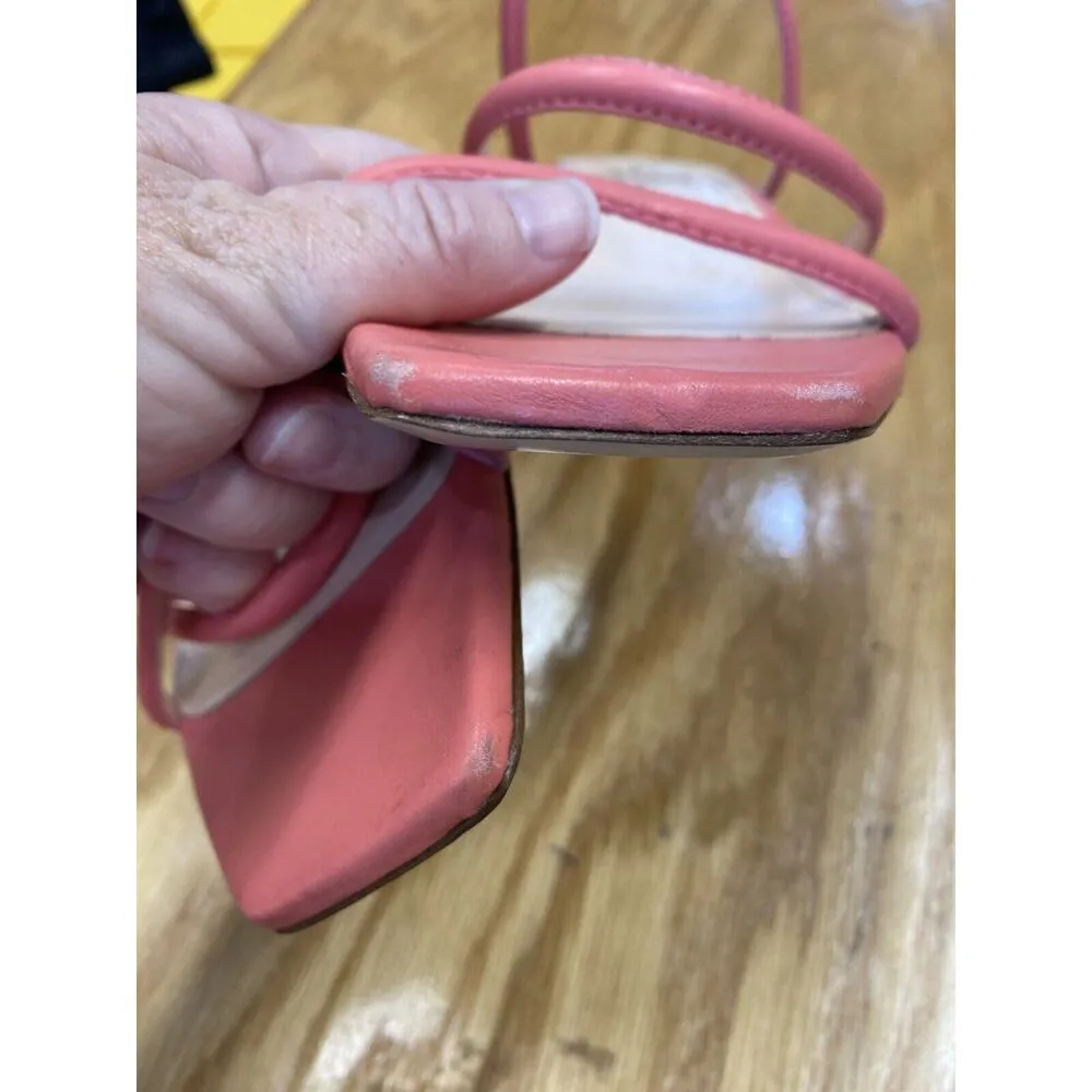 AGL Heels Womens 10.5 Burgundy Strappy Slip - Image 6