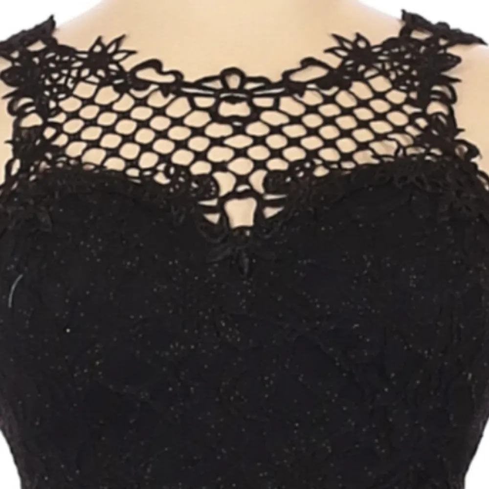 City Studio Core Social Black Lace Corset Crop Top Size undefined - Image 4