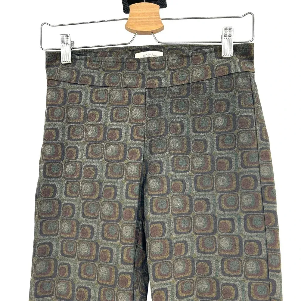 Avenue Montaigne Leo Printed Geometric Print Pants Size 2‎ Gray - Image 2