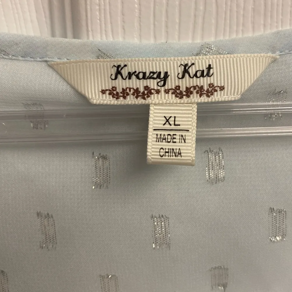 Krazy Kat Tunic Blouse Size XL - Image 3