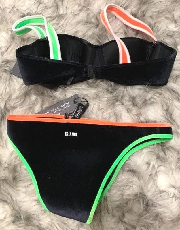 Triangl e Velour Neon Swimsuit - Image 3