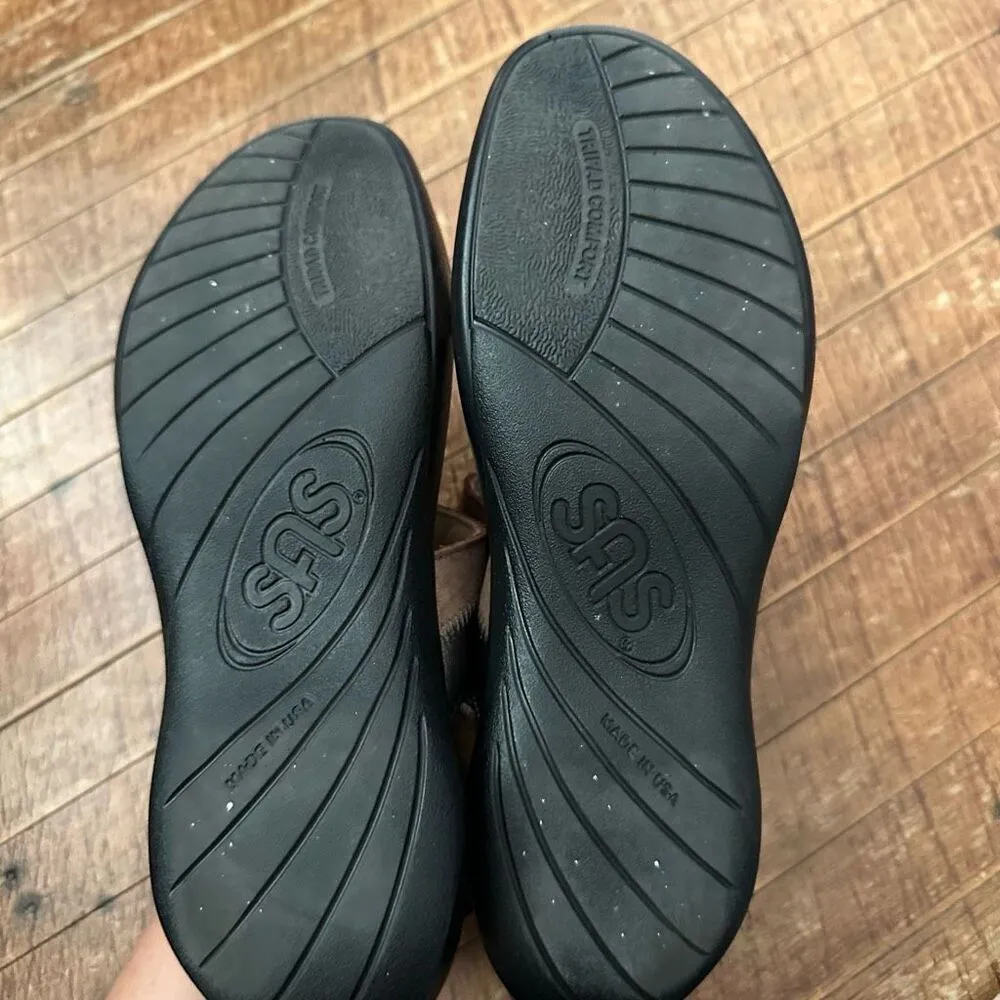 SAS strappy gray copper ortho sling back contour 8.5 sandals - Image 2